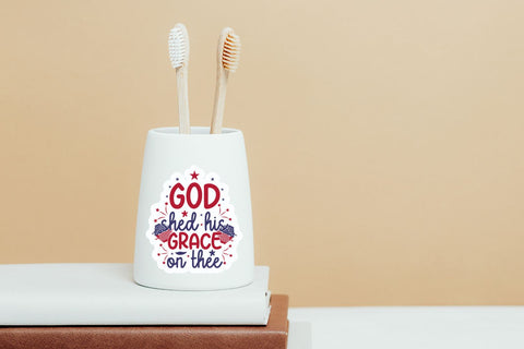 Farmhouse 4th of July Sticker Bundle Sublimation DESIGNS DARK 