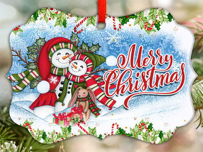 Farmhouse Benelux Ornament Sublimation Design Template Snowman Family In Truck Red Plaid PNG Digital Download Sublimation CaldwellArt 