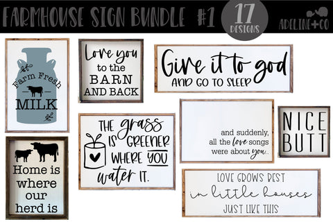 Farmhouse bundle #1, SVG, bundle SVG Adeline&co 