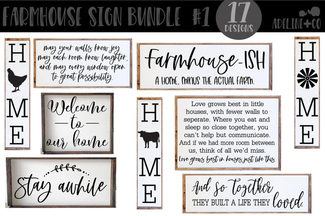 Farmhouse bundle #1, SVG, bundle SVG Adeline&co 