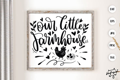 Farmhouse Bundle Animal Farm Quotes Chicken SVG SVG dapiyupi store 