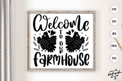 Farmhouse Bundle Animal Farm Quotes Chicken SVG SVG dapiyupi store 