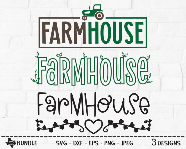 Farmhouse Bundle | Country SVG SVG Texas Southern Cuts 