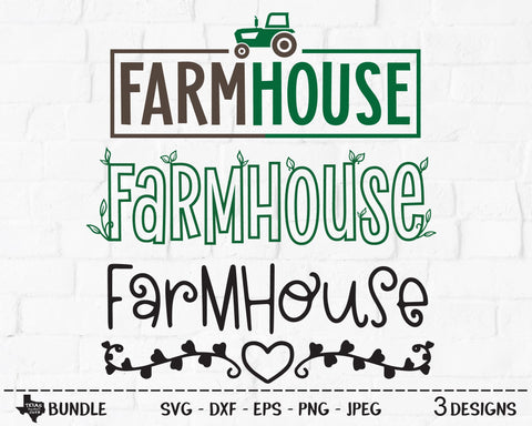Farmhouse Bundle | Country SVG SVG Texas Southern Cuts 