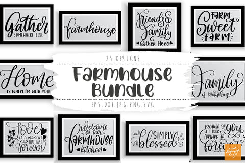 Farmhouse Bundle Farm Family Quotes SVG SVG dapiyupi store 