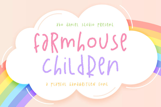 Farmhouse Children Font Abo Daniel Studio 