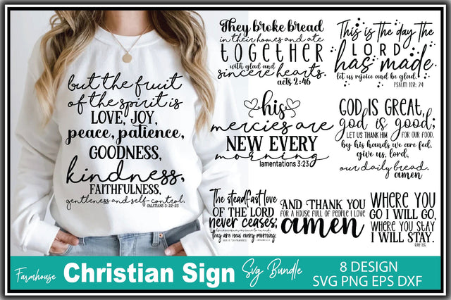 Farmhouse Christian Sign SVG Bundle SVG Ariyan 
