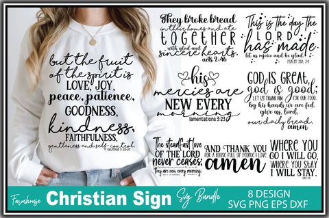 Farmhouse Christian Sign SVG Bundle SVG Ariyan 