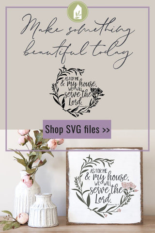 Farmhouse Christian SVG | As For Me and My House SVG SVG LilleJuniper 