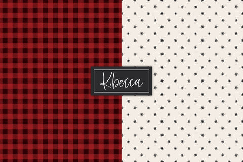 Farmhouse Christmas Background Patterns Seamless k.becca 