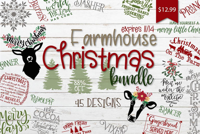 Farmhouse Christmas Bundle Bundle So Fontsy Design Shop 
