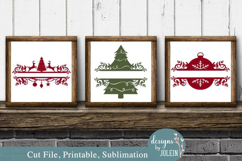 Farmhouse Christmas Bundle of Designs SVG Designs by Jolein 
