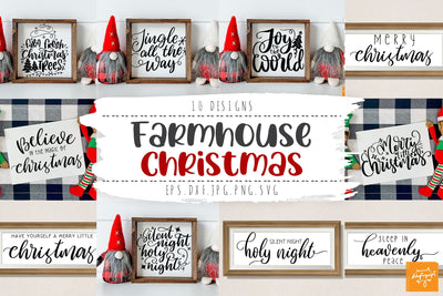 Farmhouse Christmas Bundle SVG dapiyupi store 