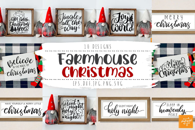 Farmhouse Christmas Bundle SVG dapiyupi store 