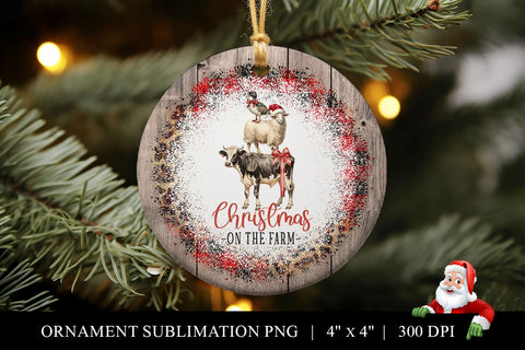 Farmhouse Christmas Ornament Sublimation Bundle Sublimation BijouBay 