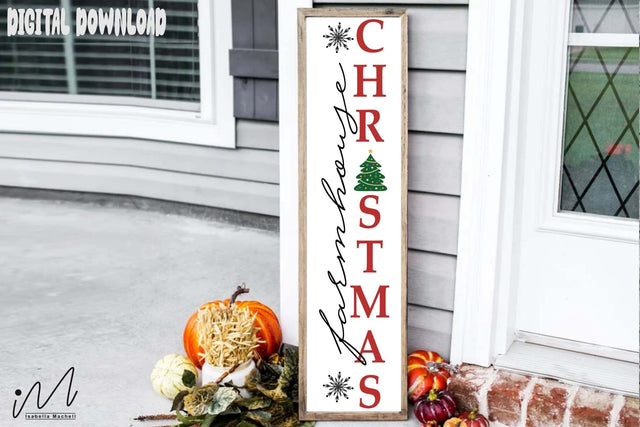 Farmhouse Christmas porch sign svg, Funny Christmas porch sign, cut files, Home decor svg SVG Isabella Machell 