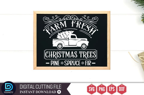 Farmhouse Christmas Sign Svg Bundle SVG DESIGNISTIC 