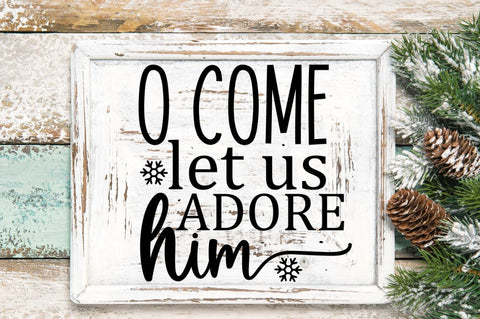 Farmhouse Christmas Sign Svg Bundle SVG Regulrcrative 