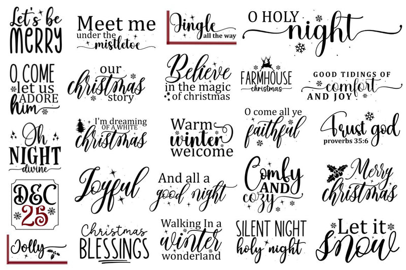 Farmhouse Christmas Sign Svg Bundle - So Fontsy