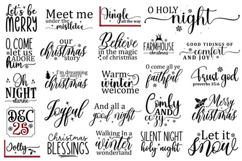 Farmhouse Christmas Sign Svg Bundle SVG Regulrcrative 