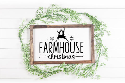 Farmhouse Christmas Sign Svg Bundle SVG Regulrcrative 