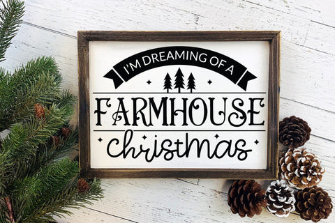 Farmhouse Christmas Sign SVG Design SVG CraftLabSVG 