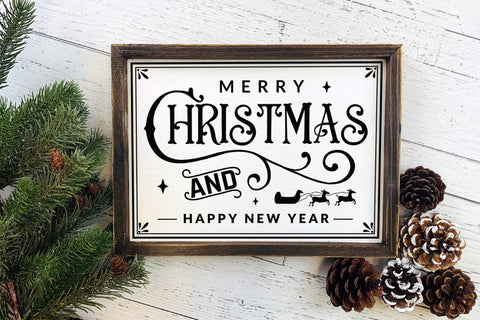 Farmhouse Christmas Sign SVG Design SVG CraftLabSVG 