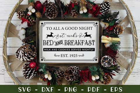 Farmhouse Christmas Sign SVG Design SVG CraftLabSVG 