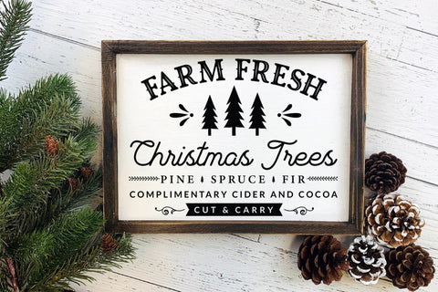 Farmhouse Christmas Sign SVG Design SVG CraftLabSVG 