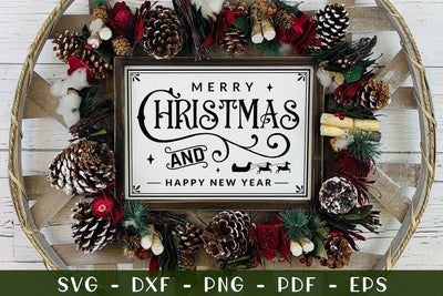Farmhouse Christmas Sign SVG Design SVG CraftLabSVG 