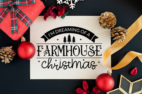 Farmhouse Christmas Sign SVG Design SVG CraftLabSVG 