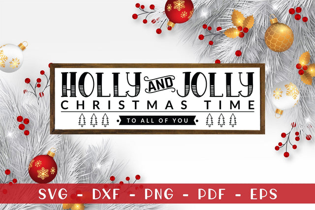 Farmhouse Christmas Sign SVG Design SVG CraftLabSVG 