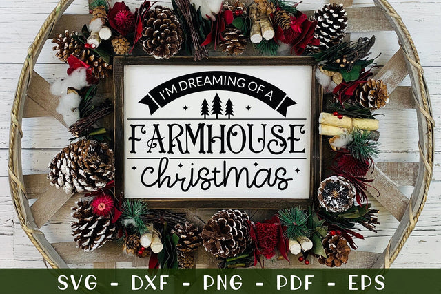Farmhouse Christmas Sign SVG Design SVG CraftLabSVG 
