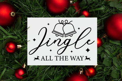 Farmhouse Christmas Sign SVG, Jingle All the Way SVG CraftLabSVG 