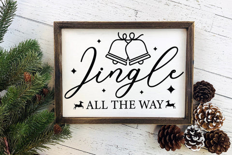 Farmhouse Christmas Sign SVG, Jingle All the Way SVG CraftLabSVG 