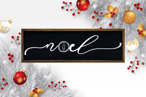 Farmhouse Christmas Sign SVG - Noel SVG CraftLabSVG 