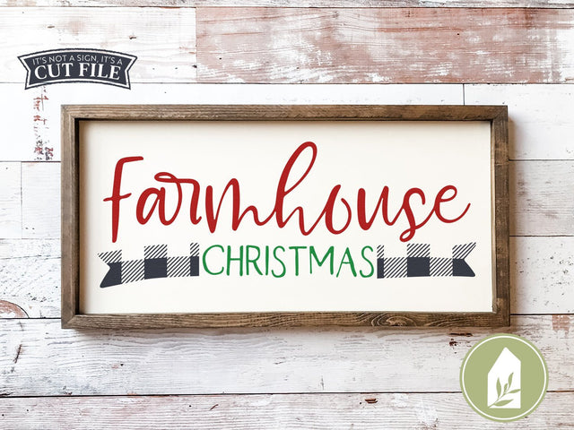 Farmhouse Christmas SVG | Buffalo Plaid SVG SVG LilleJuniper 