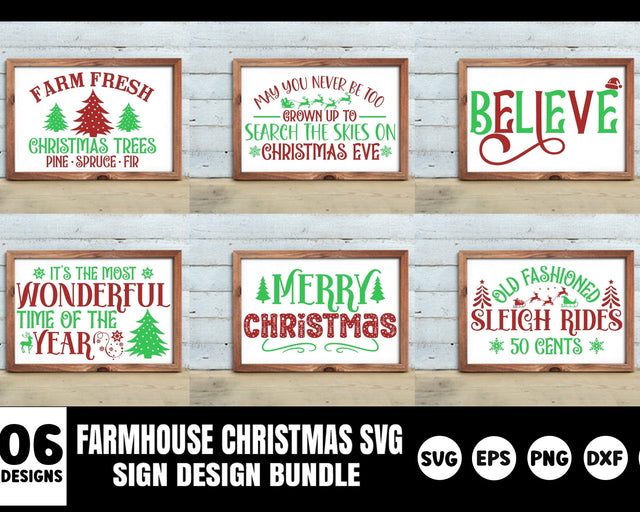 Farmhouse Christmas Svg Bundle, Vintage Christmas SVG, Vintage Christmas Sign Svg, Christmas Bundle Svg, Christmas Sign Bundle Svg Files SVG etcify 