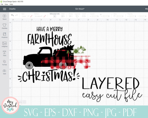 Farmhouse Christmas SVG, Christmas Sign Svg, farmhouse wall decor, Christmas Tree Svg, Modern farmhouse, Farmhouse Christmas File, Cricut SVG MyDesiredSVG 