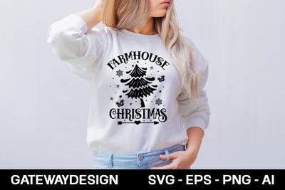 Farmhouse Christmas Svg Design SVG designmaster24 