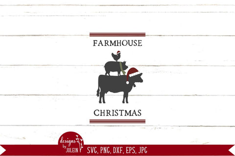 Farmhouse Christmas SVG Designs by Jolein 