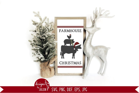 Farmhouse Christmas SVG Designs by Jolein 