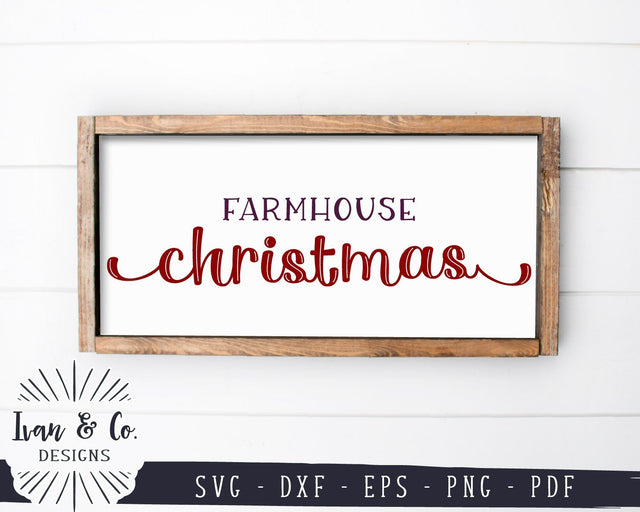 Farmhouse Christmas SVG Files | Christmas Sign SVG | Family SVG | Home SVG | Commercial Use | Cricut | Silhouette | Digital Cut Files (1091298797) SVG Ivan & Co. Designs 