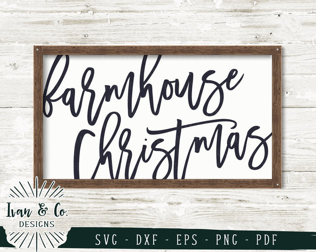 Farmhouse Christmas SVG Files | Christmas Sign SVG | Holidays SVG | Cricut | Silhouette | Commercial Use | Cut Files (1053509551) SVG Ivan & Co. Designs 