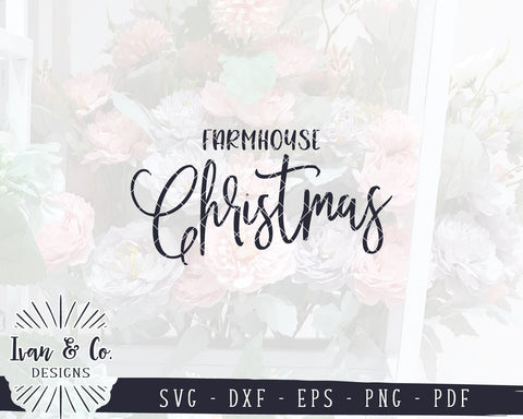 Farmhouse Christmas SVG Files | Christmas Sign SVG | Holidays SVG | Cricut | Silhouette | Commercial Use | Cut Files (1055608625) SVG Ivan & Co. Designs 