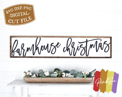 Farmhouse Christmas SVG Files | Christmas Sign Svg | Winter SVG | Holidays SVG | Commercial Use | Cricut | Silhouette | Digital Cut Files (1069869163) SVG PinkZou 
