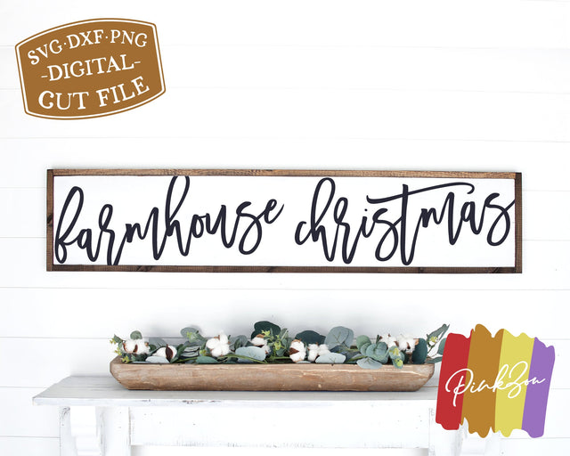 Farmhouse Christmas SVG Files | Christmas Sign Svg | Winter SVG | Holidays SVG | Commercial Use | Cricut | Silhouette | Digital Cut Files (1069869163) SVG PinkZou 