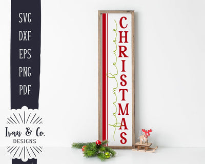 Farmhouse Christmas SVG Files | Christmas SVG | Winter SVG | Vertical Sign | Cricut | Silhouette | Commercial Use | Cut Files (1060281989) SVG Ivan & Co. Designs 