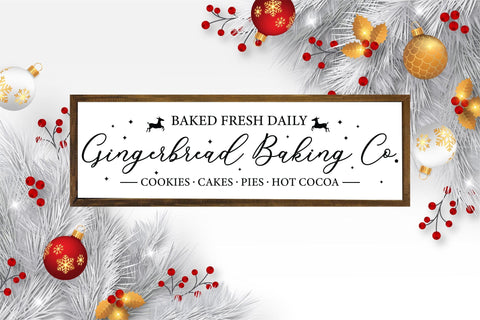 Farmhouse Christmas SVG - Gingerbread Baking Co SVG SVG CraftLabSVG 