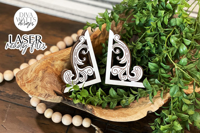 Farmhouse Corbels Glowforge SVG | Laser Cutting Design SVG Diva Watts Designs 